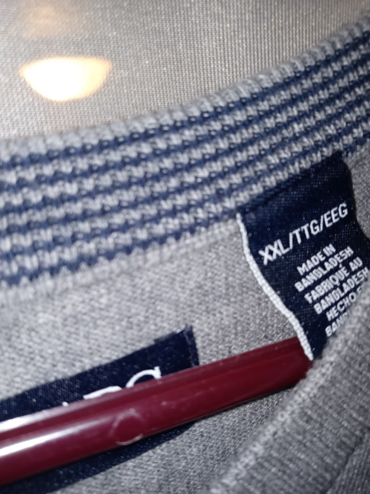 EUC CHAPS MENS V-NECK GRAY SWEATER VEST 2X  3