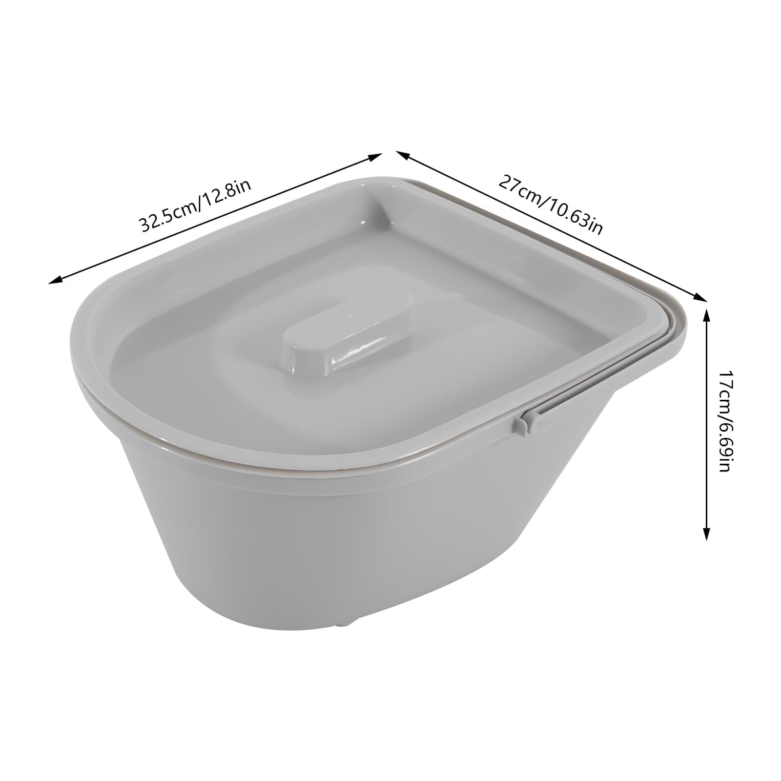 Portable Bedside Commode Toilet Chair with Sensor Night Light For Elderly 200kg 5