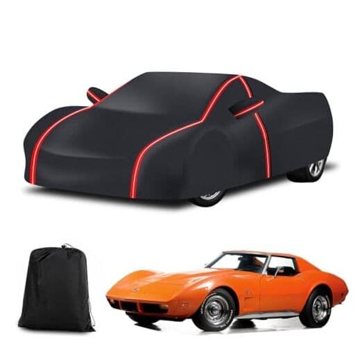 Outdoor Car Cover Compatible with Corvette Waterproof All Weather 210T C3