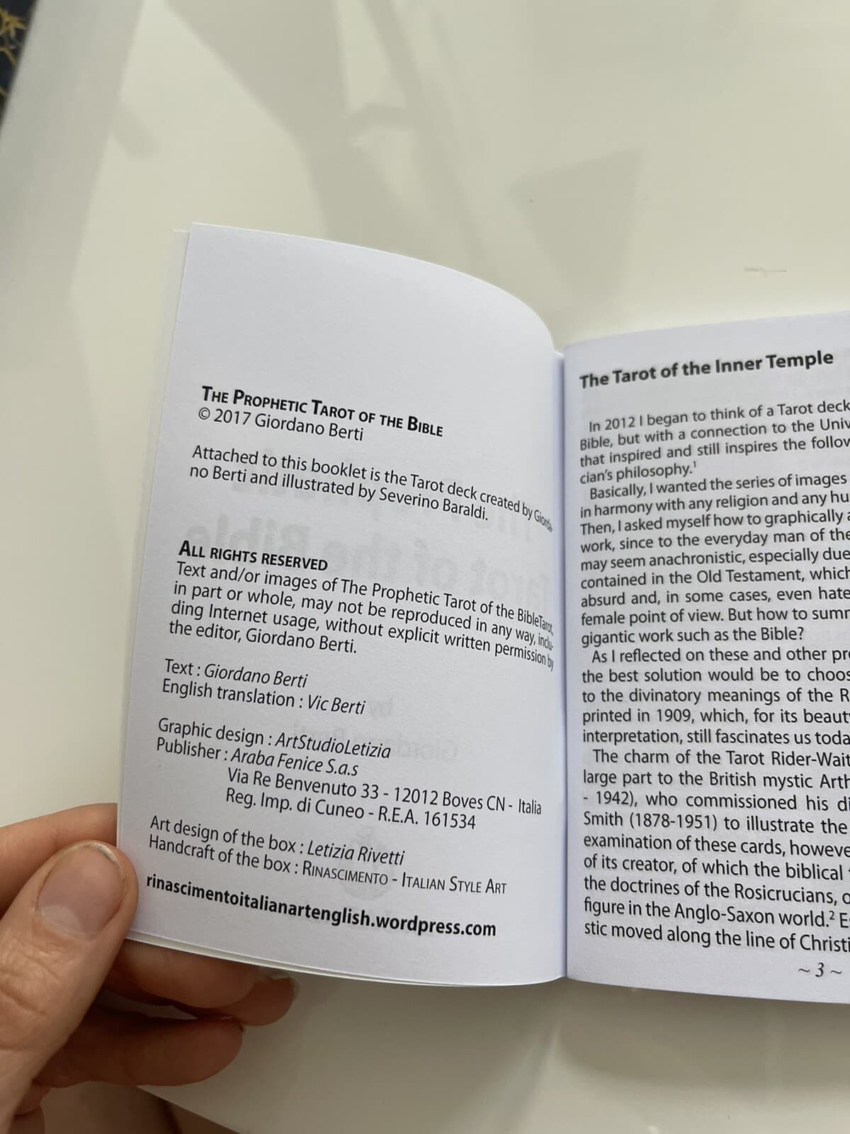 Limited edition The Prophetic Tarot of the Bible Giordano Berti 2017 OOP 4