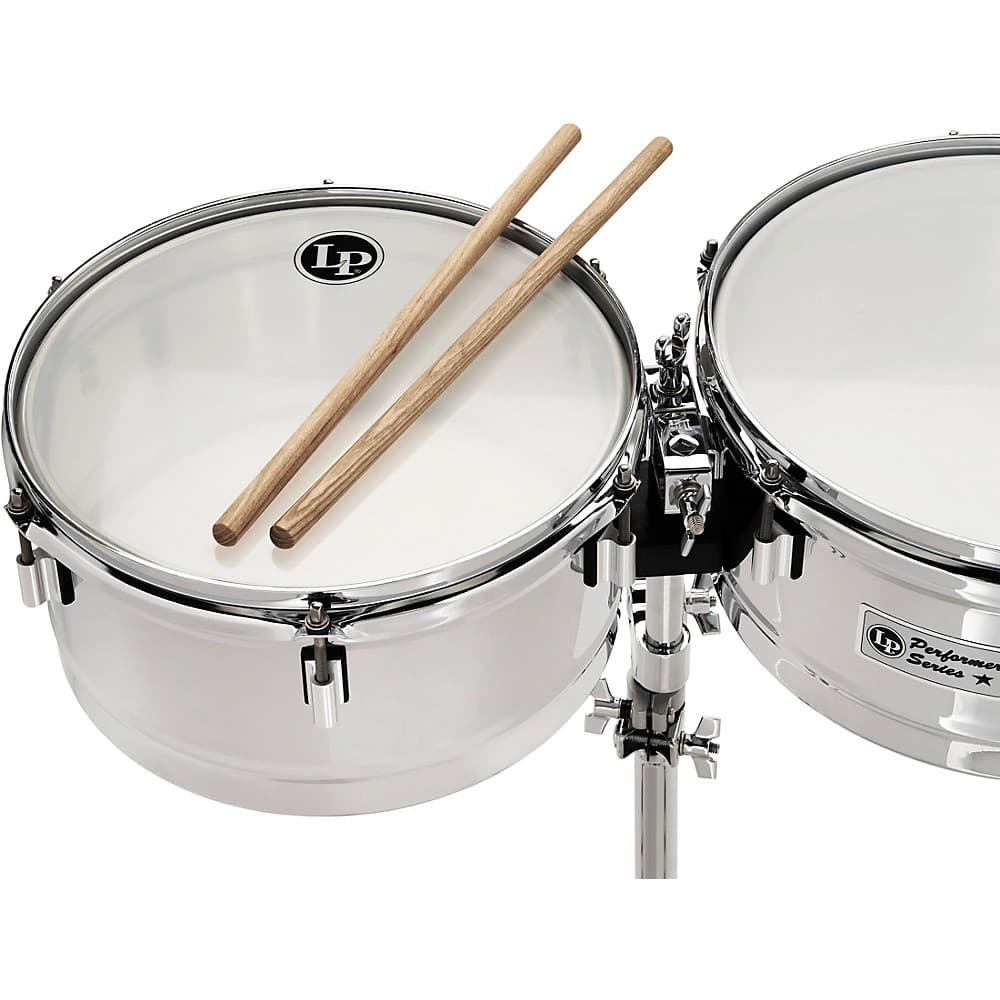 LP Performer Timbale Set with Chrome Hardware 13 and 14 in. Steel 3