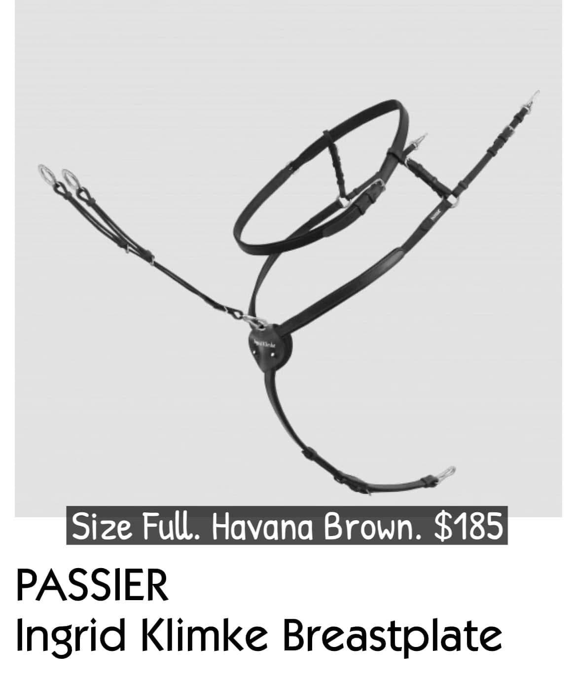 Passier Ingrid Klimke Breastplate W Grab Strap.  3