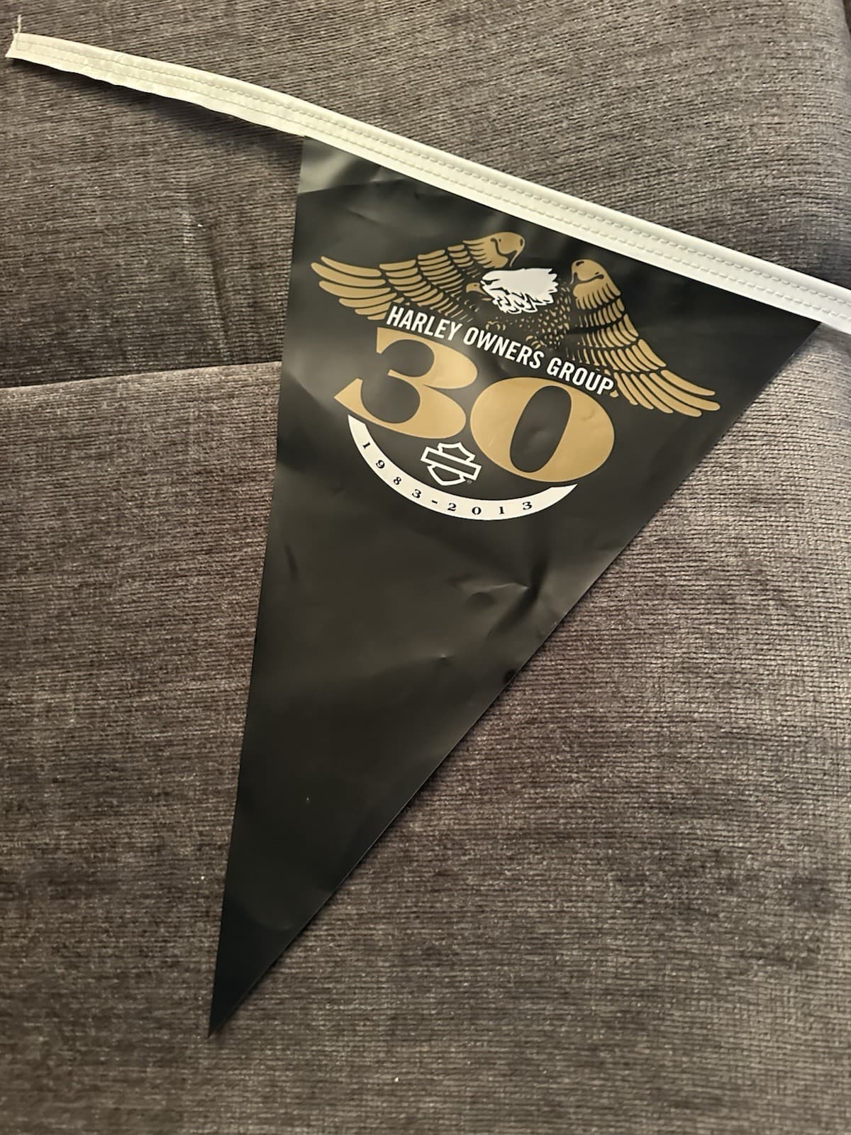 Harley Davidson 30th Anniversary Flag Banner Harley Owners Group 15 Foot Banner 3
