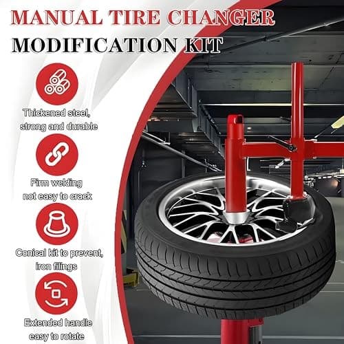 Upgrade Manual Tire Changer Duck Head Adapter Kit with Silver Cone,with Duck  3