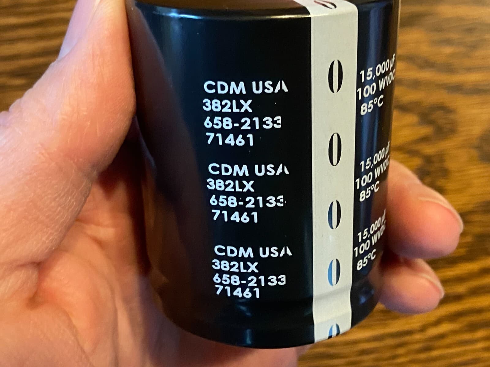 2 New 15000 uf 100v CDE Main Filter Capacitors Marantz 4270 EXACT FIT 50mm 2