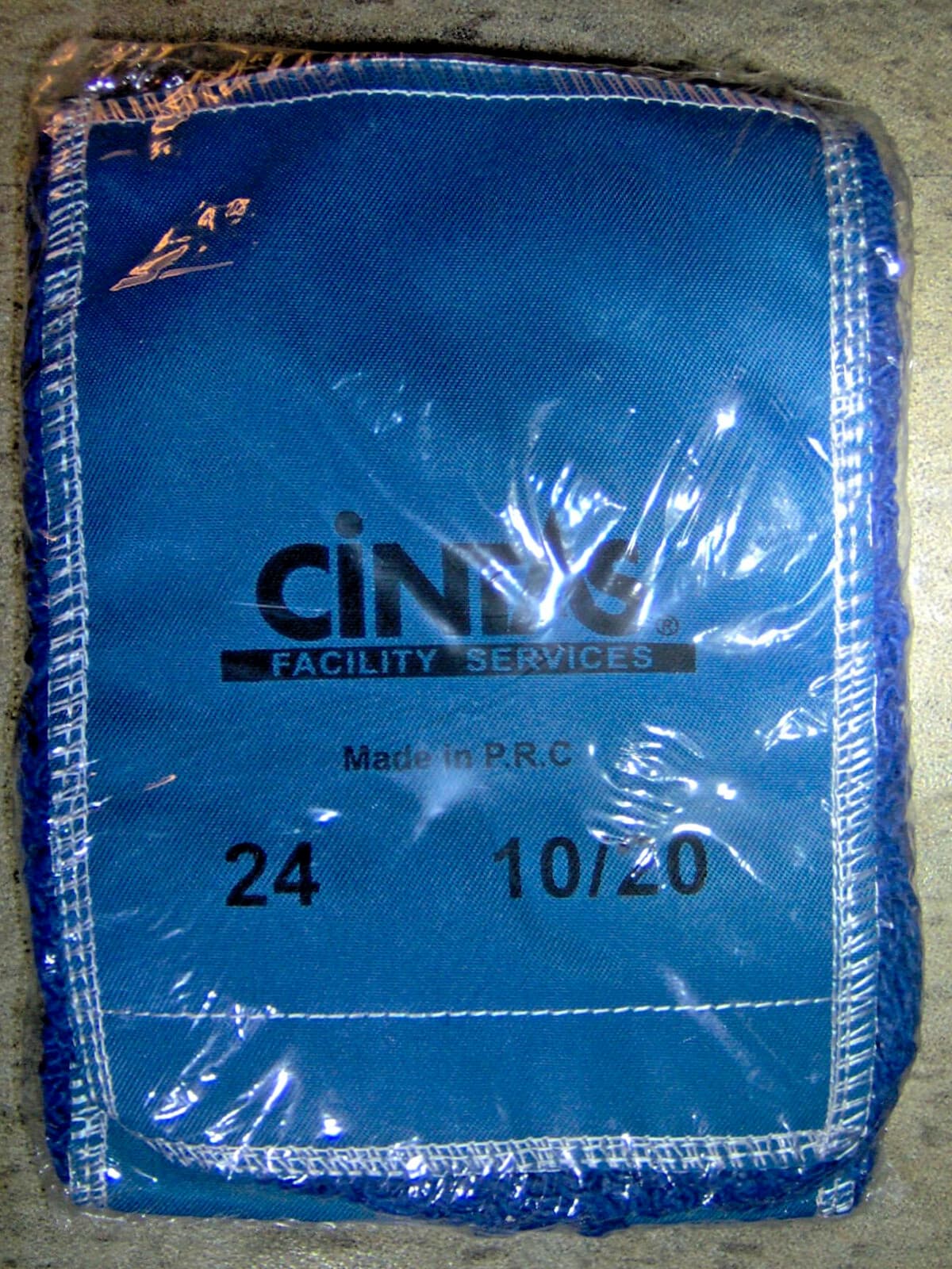 1 New + 1 Used = 2 Dust Mop REPLACEMENT HEADs Blue head 24" Looped 10/20 Cintas 5