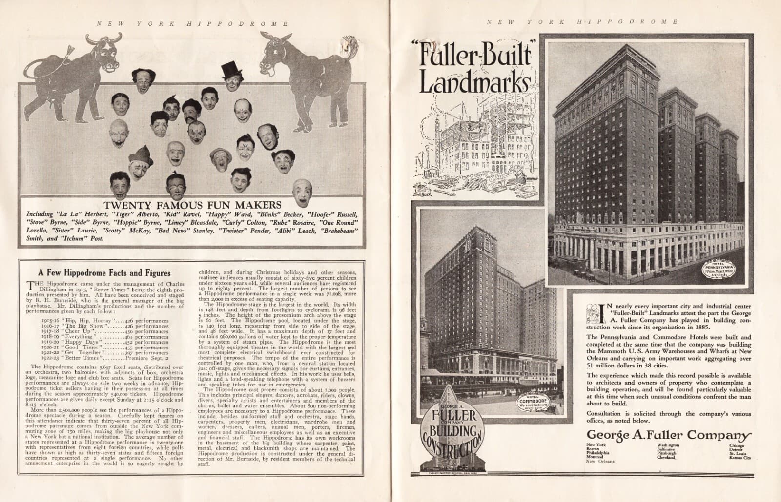 Archie Leach (Cary Grant) "BETTER TIMES" César Giris Art 1922 Hippodrome Program 3