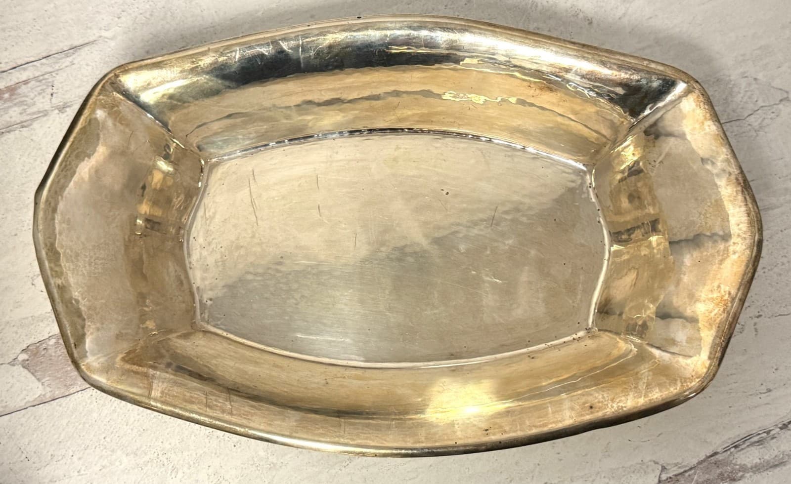 Antique MH Wilkens & Sohne German 830 Silver Bread Serving Tray 353g #7211 4