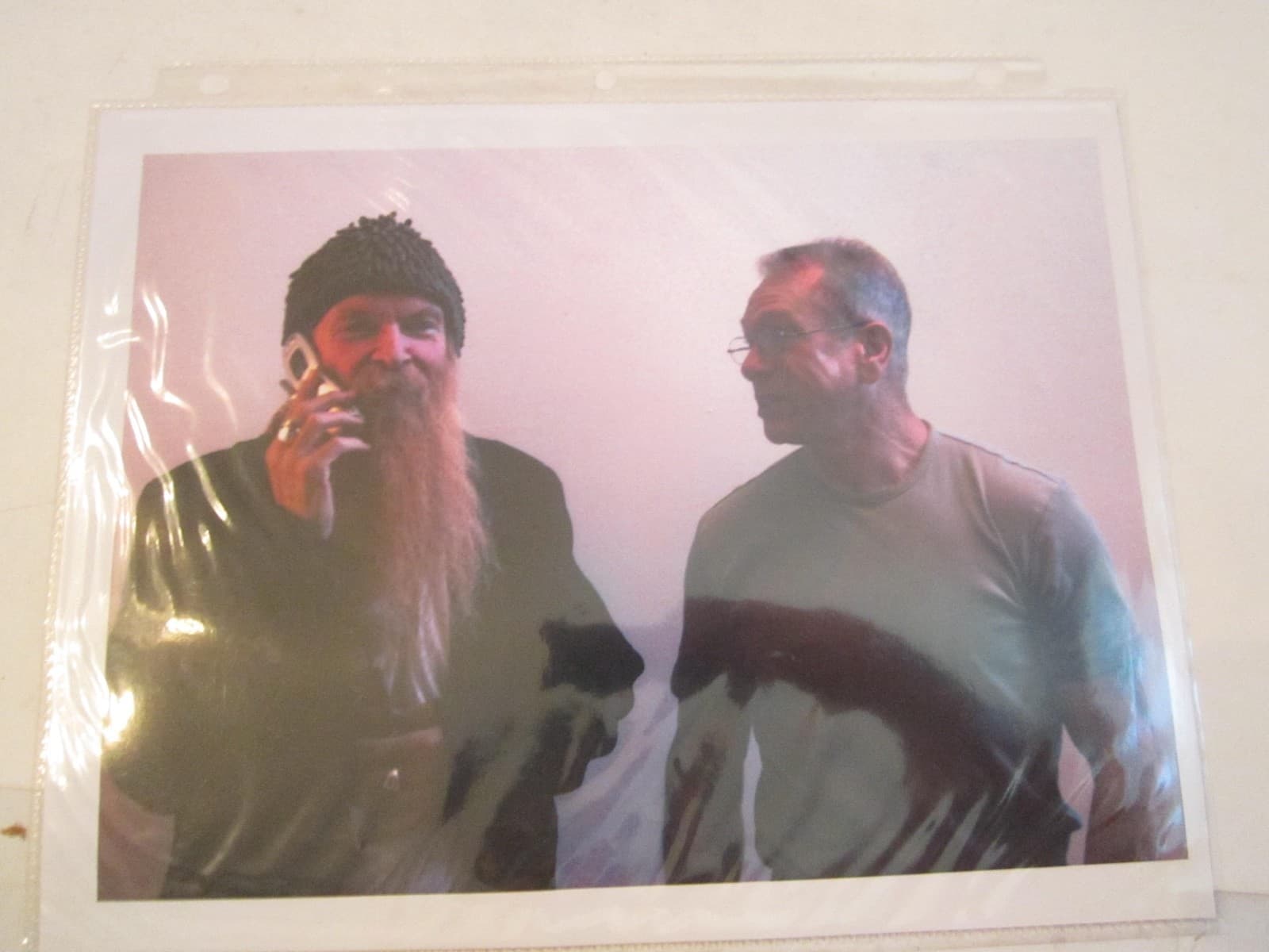 4 BILLY GIBBONS ZZ TOP PHOTOGRAPHS 8" X 10" & AUTOGRAPH - 3" X 5" - TUB BN-14 4