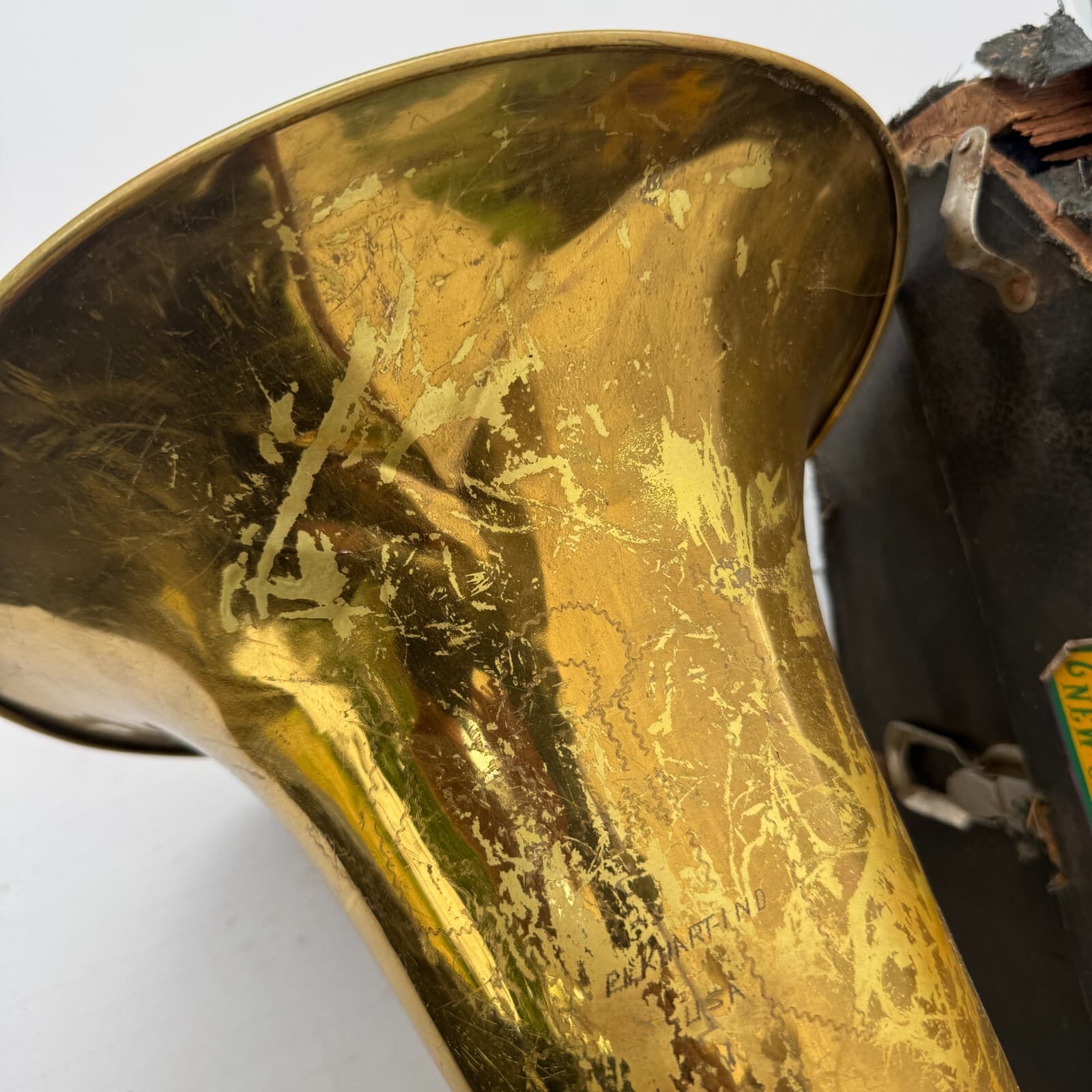 Conn Euphonium 3 Valve Bell Front Baritone Brass As Is 4