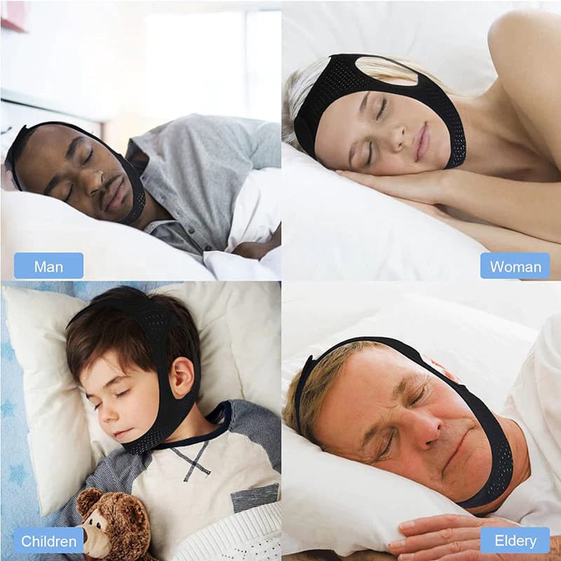 Anti Snoring Chin Strap Sleep Apnea Snore Stop Belt Snoreless Sleep Jaw Solution 6