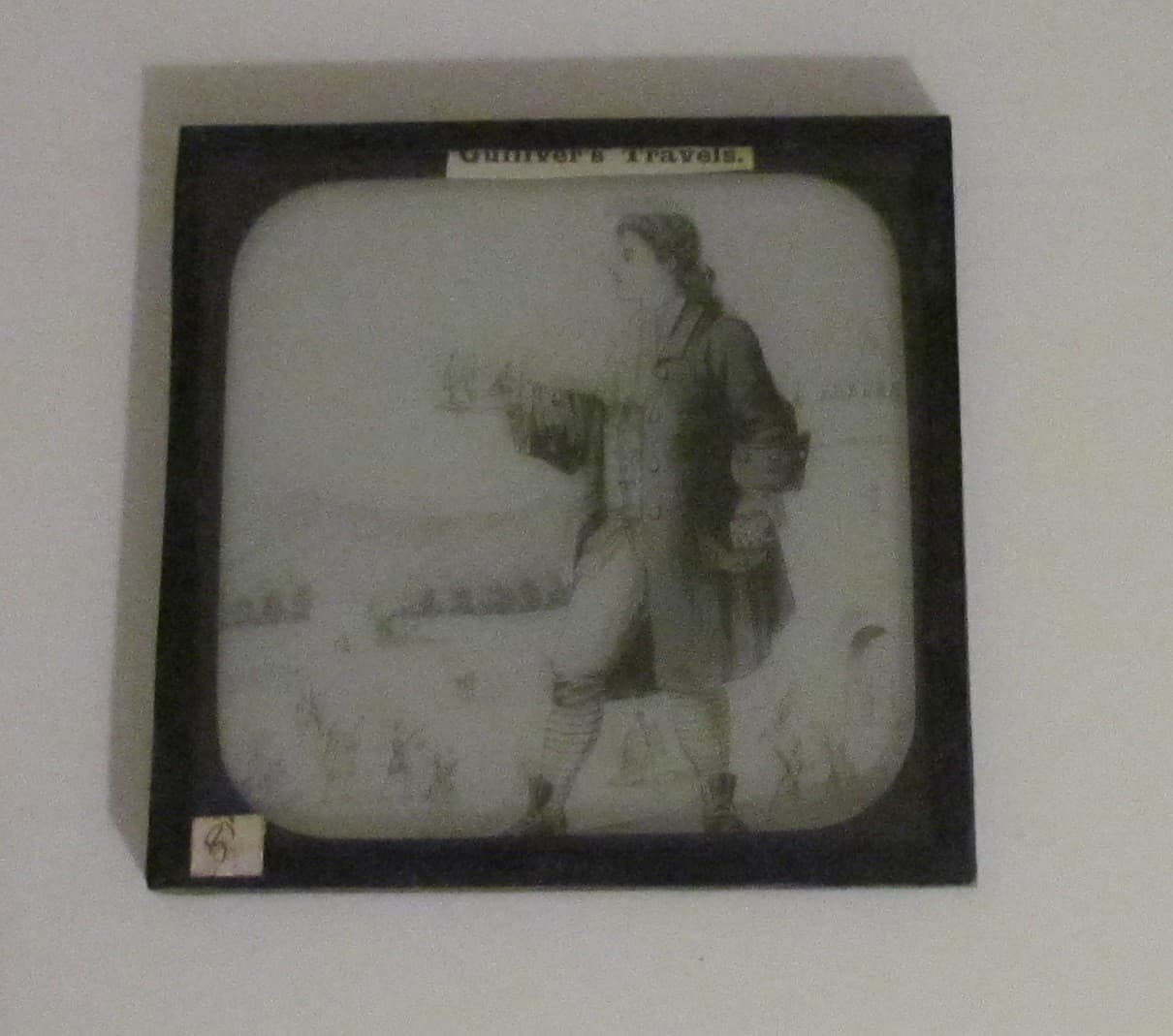 Glass Magic Lantern Slide GULLIVERS TRAVELS NO8 OF SET 2 C1890 FAIRY TALE .. L17 2
