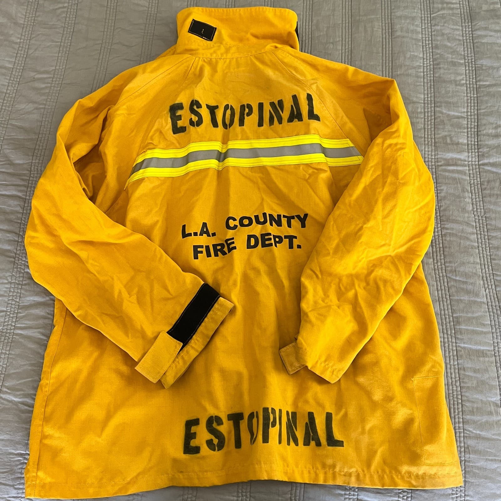 Vintage Los Angeles City Fire Department Wild Land Jacket Pants Gloves Size XL 3