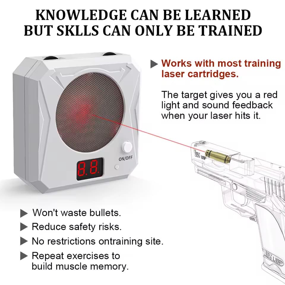 Dry Fire Laser Training Target  - Similar to Strikeman Magnetic/Adhesive mount 4