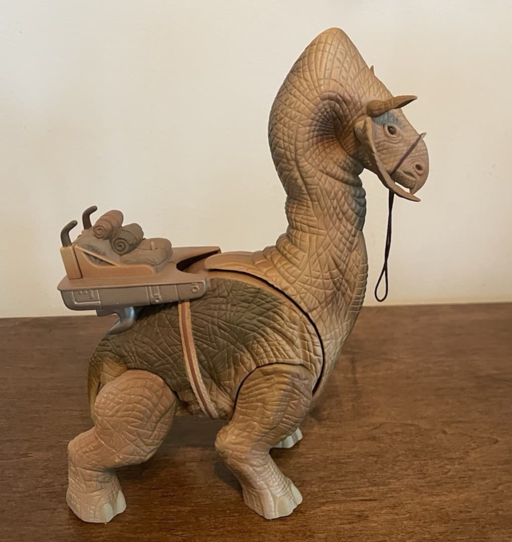 Vintage 1997 Kenner Star Wars POTF RONTO beast w/ reins + box (NO JAWA figure) 5