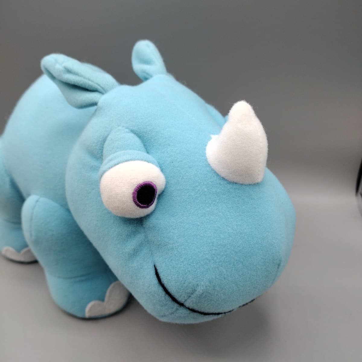 Scholastic Reggie The Rhyming Rhino Book Character Plush Doll 2002 RARE 9” 2