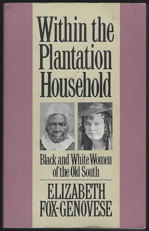 Within the Plantation Household Elizabeth Fox-Genovese 1988 Southern History