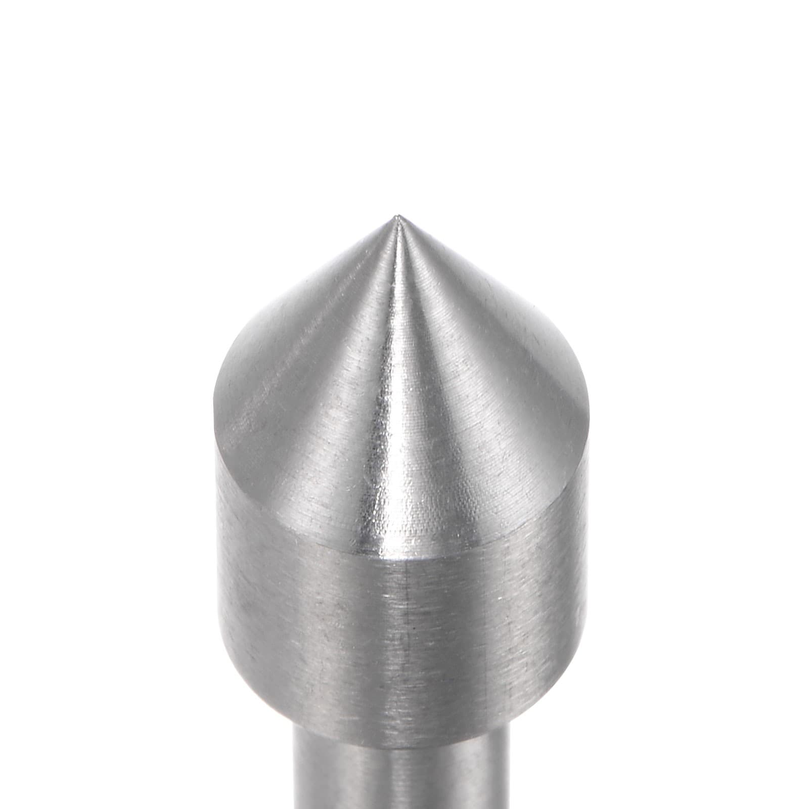 6mm Shank 10mm Dia. Plum Dead Center Ejector Pin Steel CNC Drill Chuck Cone Tip 4