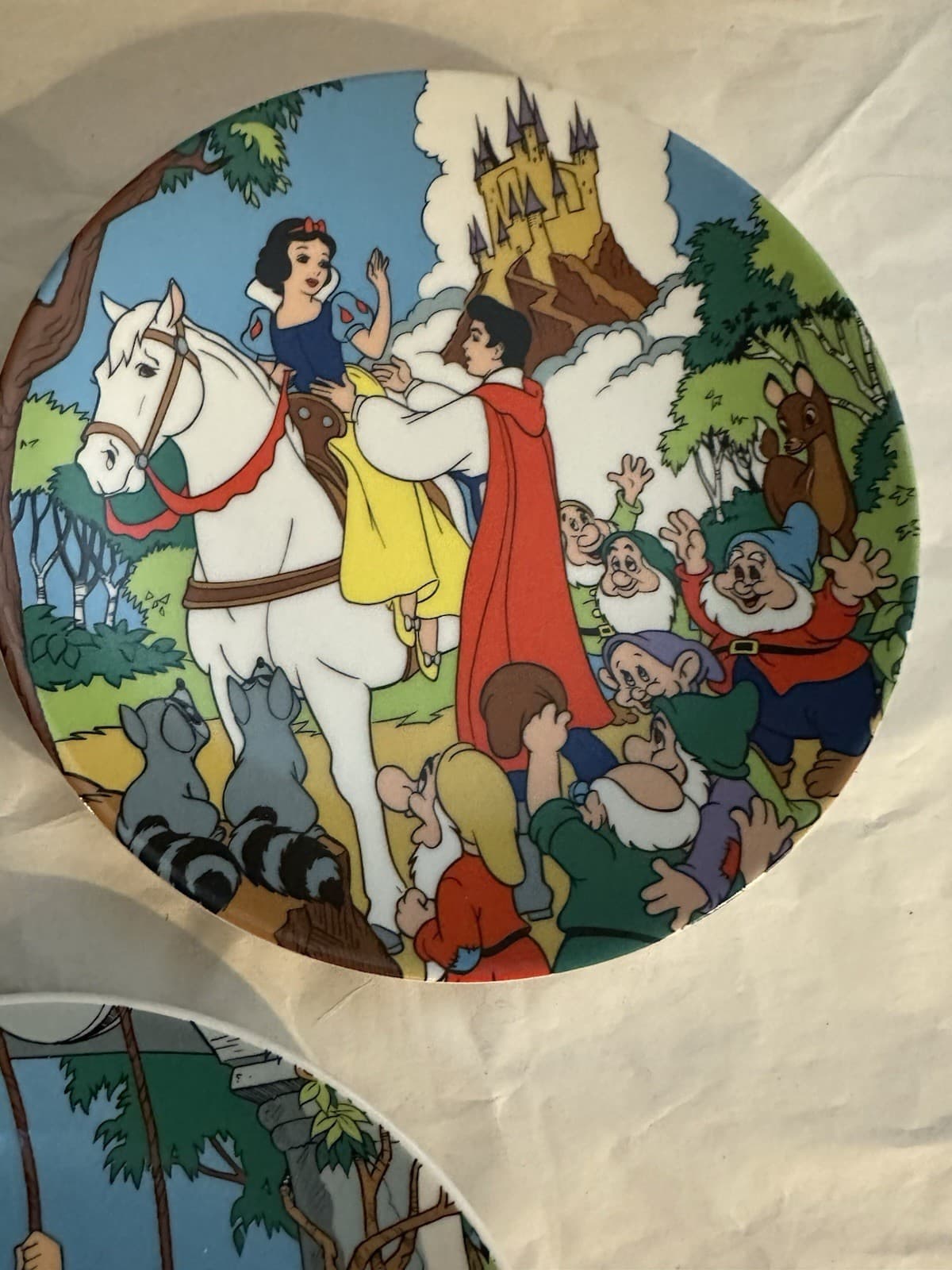 The Disney Collection Snow White Dwarfs First Edition Series Plates Lot of 5 5