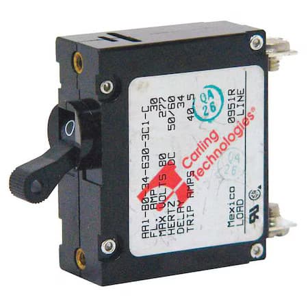Carling Technologies Aa1-B0-34-620 -5D1-C Circuit Breaker, A Series, 20A, 1