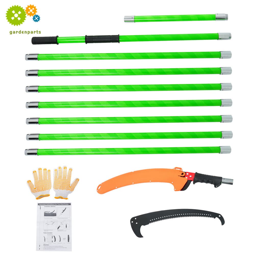 30 Feet Tree Pole Pruner Manual Branches Trimmer Tree For Pruning Palms & Shrubs