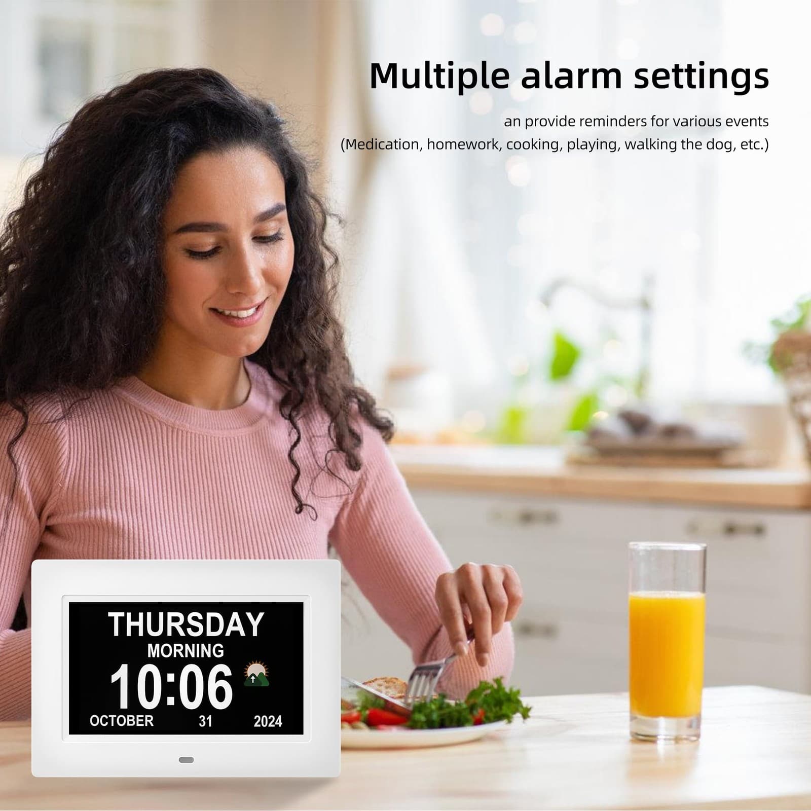 Digital Alarm Clock, Multiple Alarm Functions, Clock with Date and Week, Digi... 5