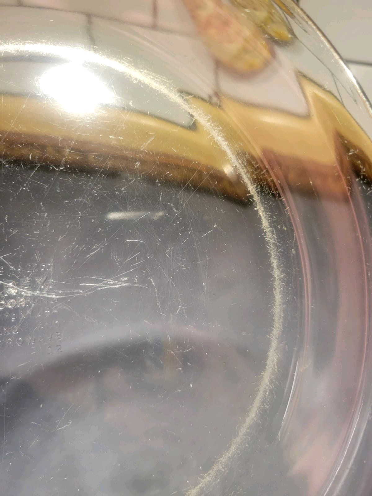 Vintage PYREX 9in Clear Pie Dish Pre-1975 #209  12 6