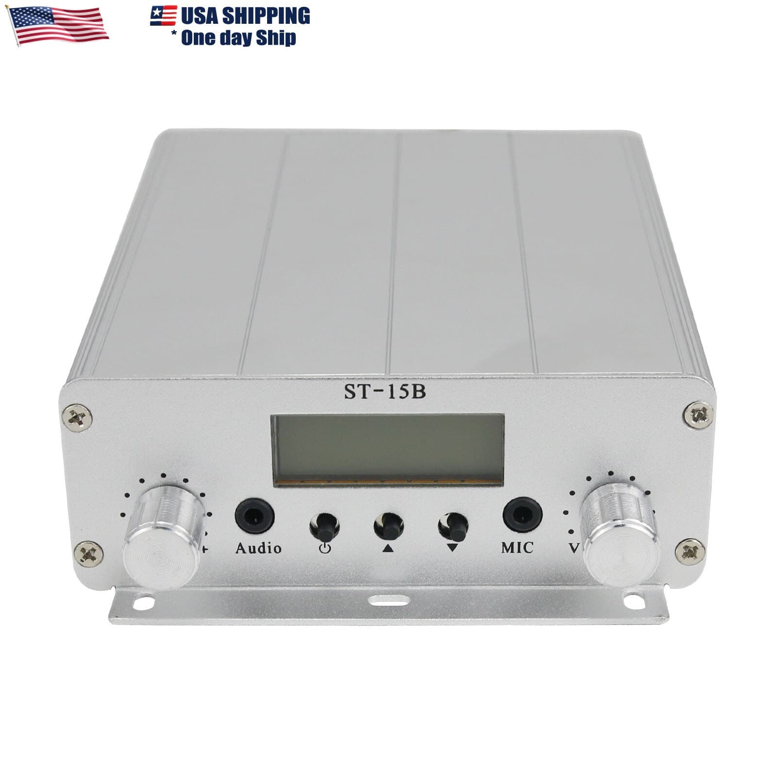 76MHz-113MHz 15W FM Broadcast Transmitter Stereo PLL FM Radio Broadcast Station 4