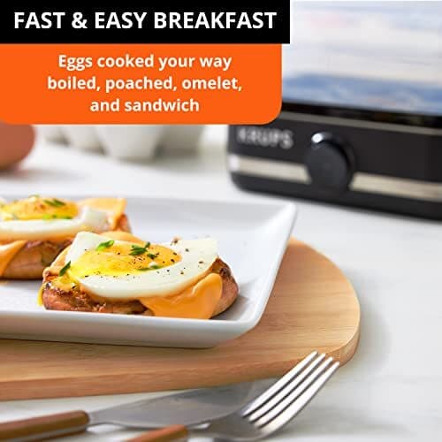 KRUPS: Simply Electric Plastic and Stainless Steel Egg Cooker  Assorted Sizes  2
