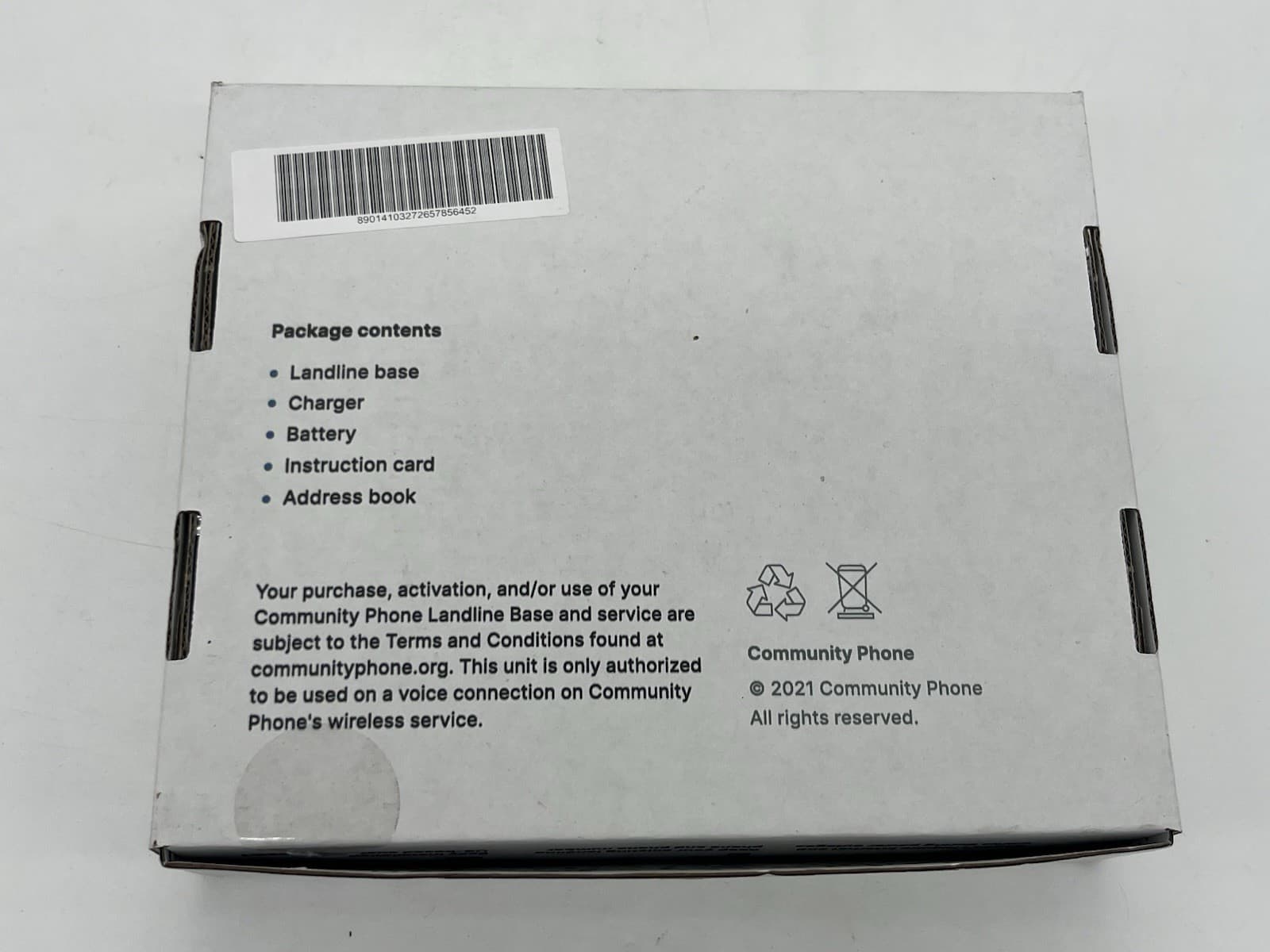 Community Phone Landline Base Antenna with AC Adapter Charger Box Manual 6