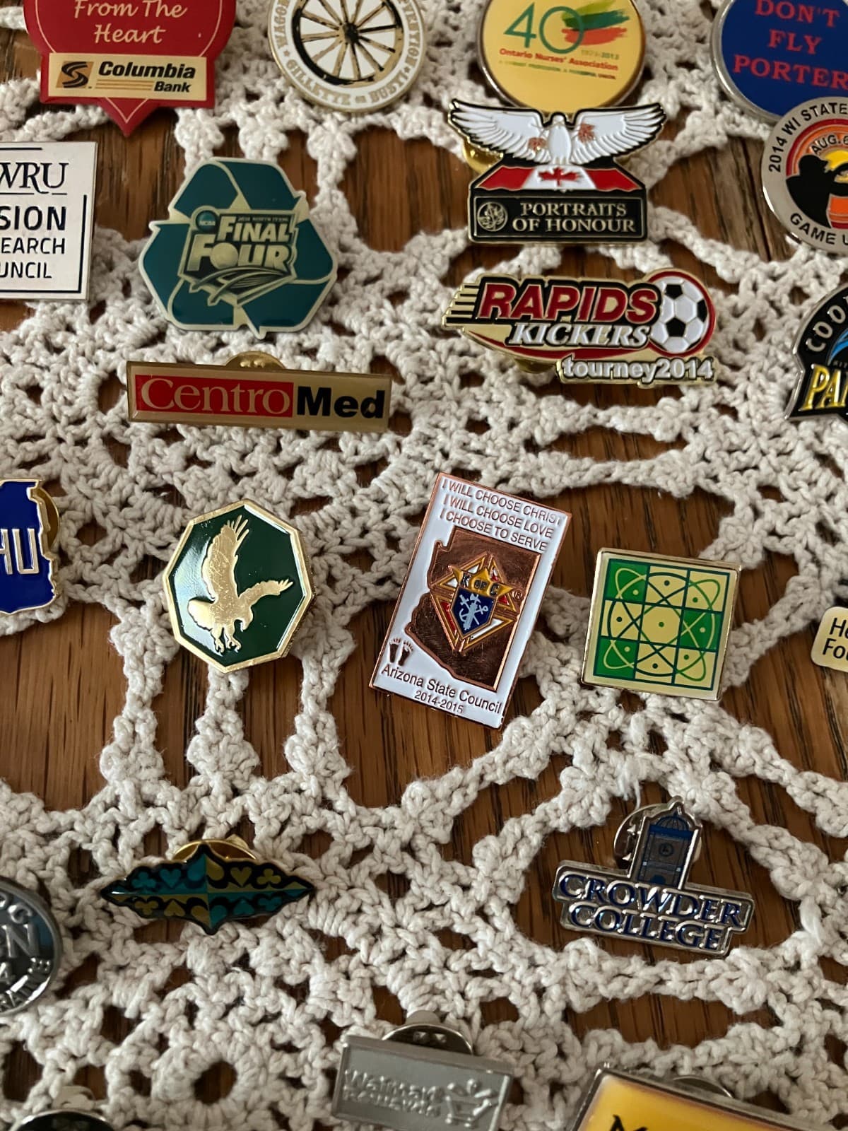 Lot of 50 Lapel Pins Mostly Modern Variety of Sizes and Colors 6