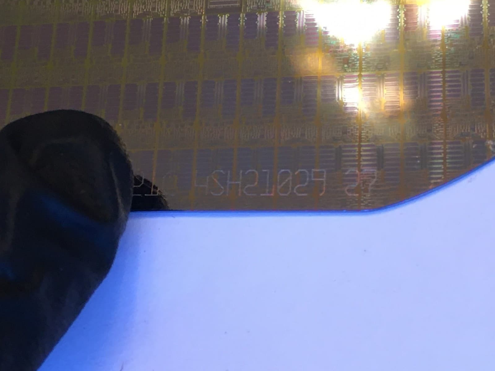 4"  Intersil General Electric? Silicon Wafer 1984  Rare Vintage CPU Chip 6