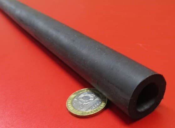 Neoprene Tube Black 75A 1.0" OD x 5/8" ID x 3/16" Wall x 36" Length 5