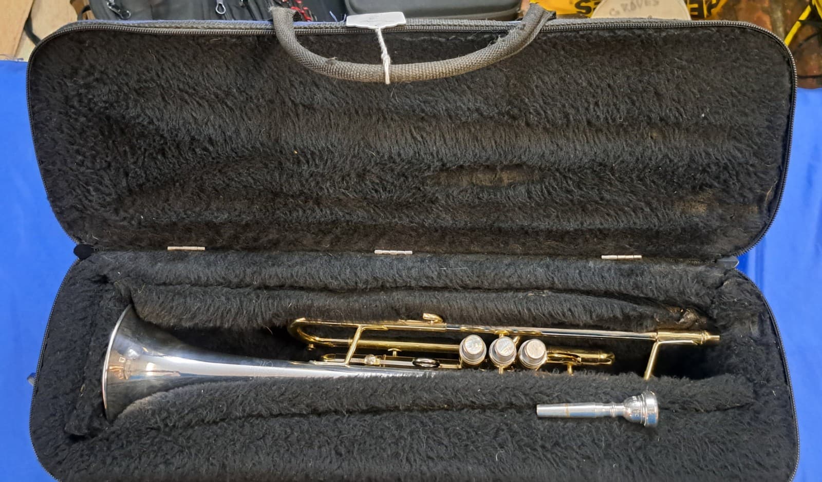 Getzen + Bach 37 Stradivarius silverplated Bell Bb Trumpet - Serviced 2