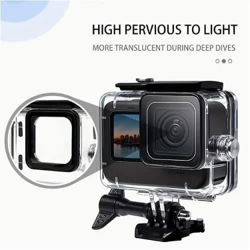 Strong Underwater Waterproof Housing Diving Clear Case For Gopro Hero 12 11 10 9 2