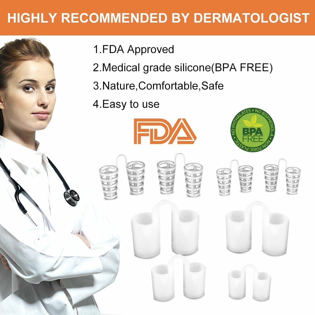 Nasal dilators  reduce snoring nosal ventilator (2 packs) 2