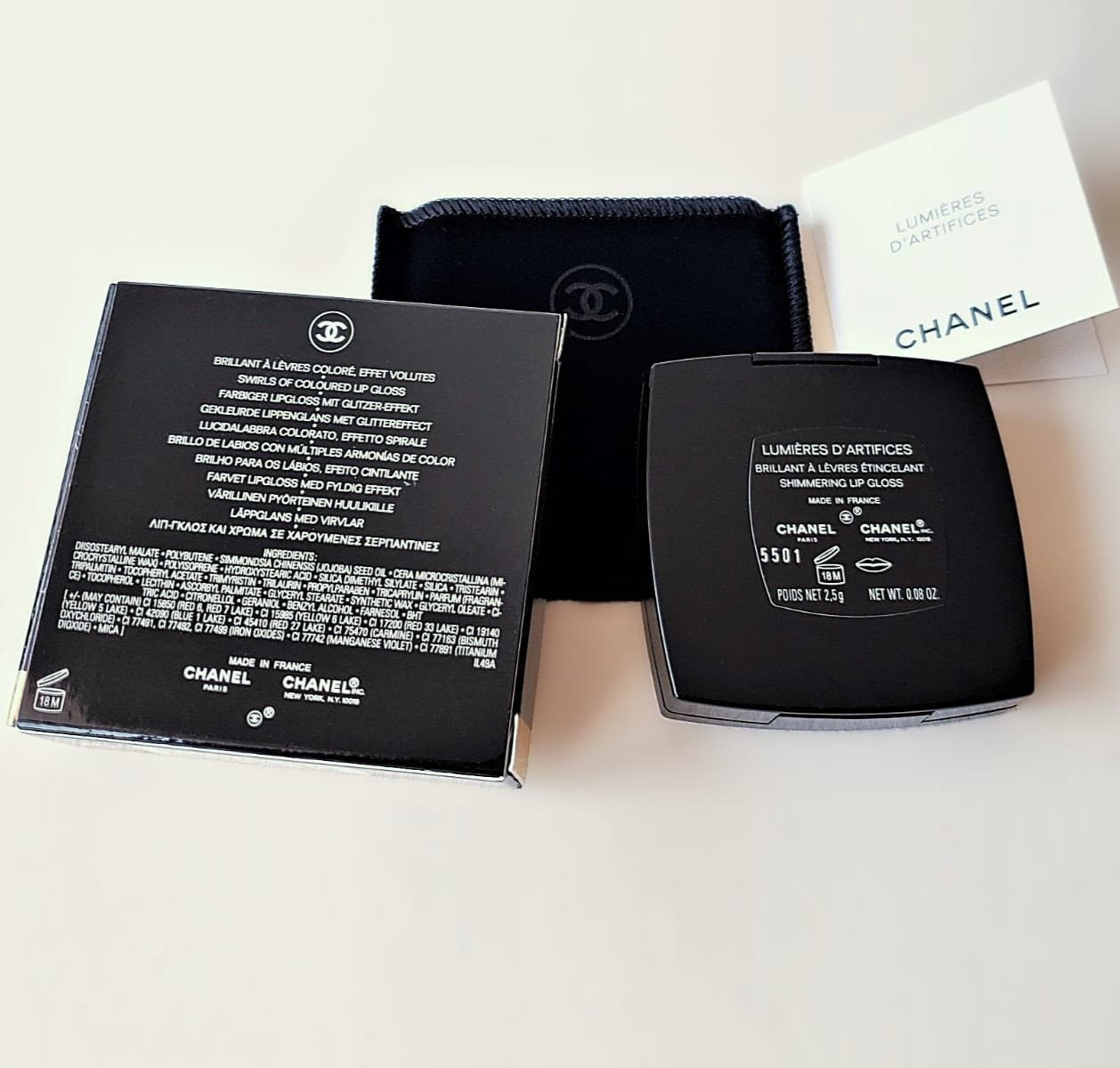 CHANEL Lumieres d'Artifices SHIMMERING LIP GLOSS Palette 4