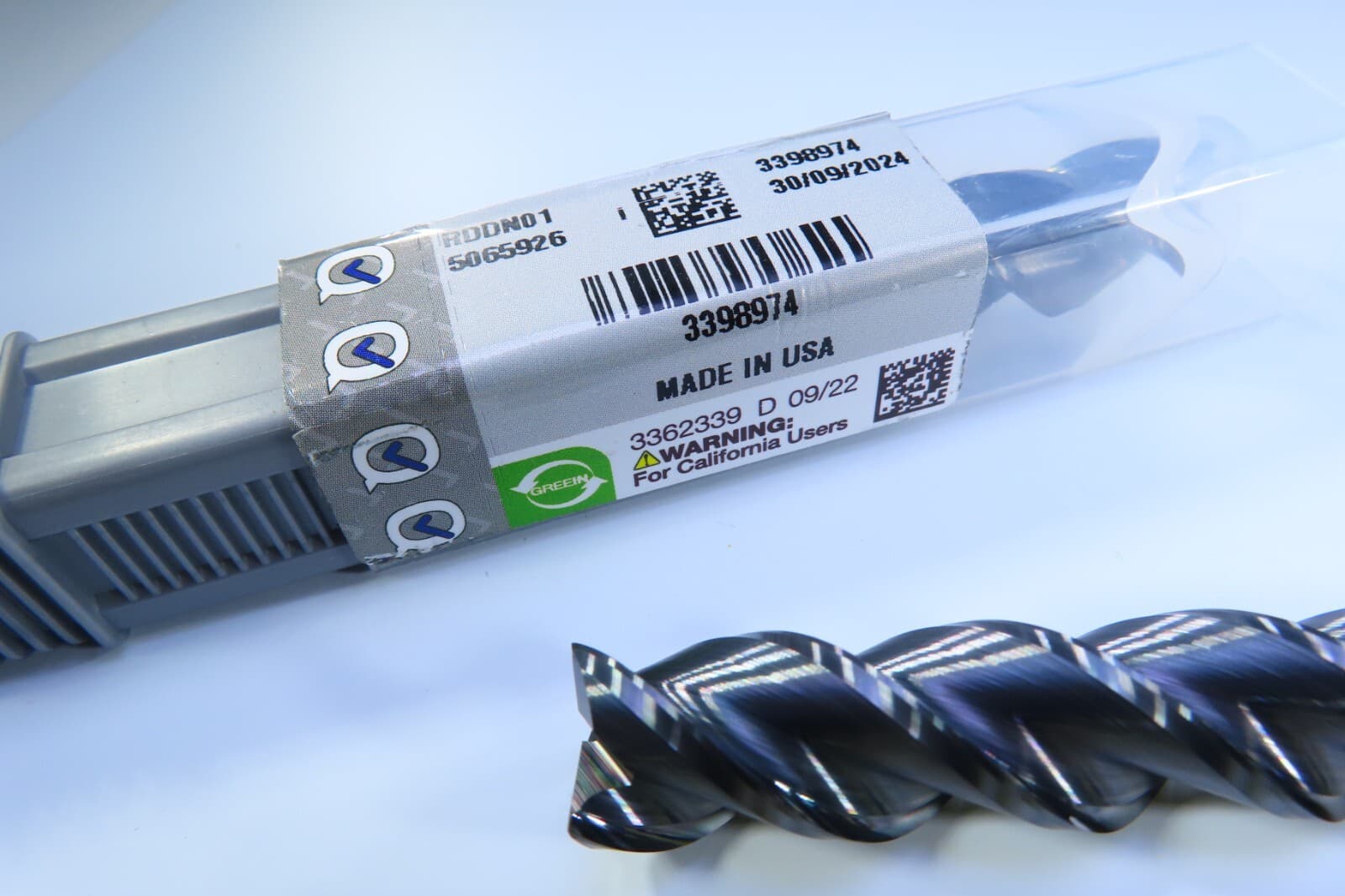 NEW 1/2" ISCAR ECAI-B3 .5-2CR0-4EC SOLID CARBIDE END MILL LONG 4" REACH LENGTH 4