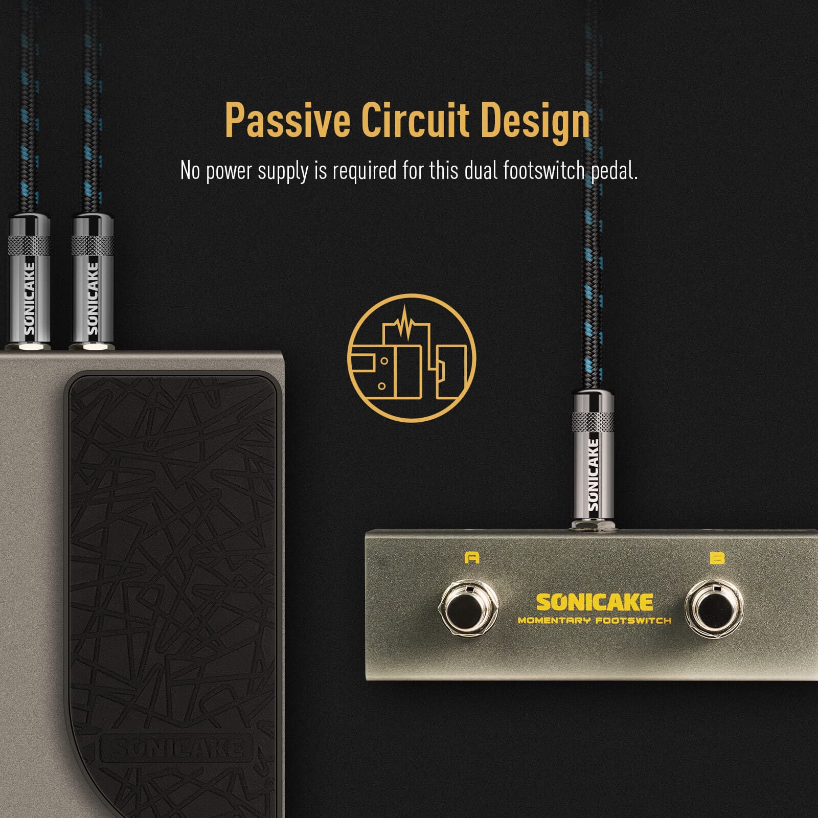 SONICAKE Momentary Footswitch Controller for the Matribox II Switcher Footswitch 4