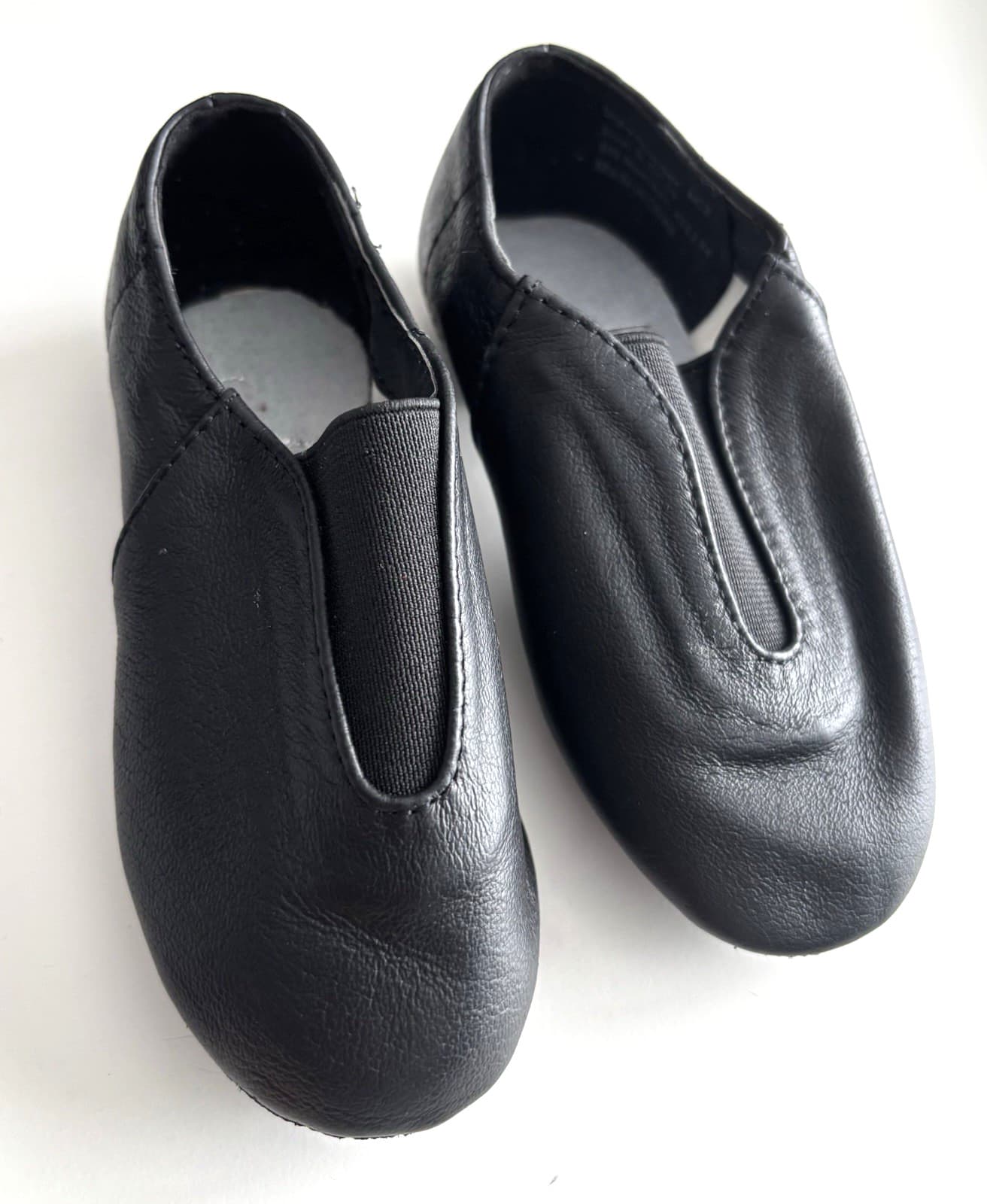 Alexander Style AC2 Leather Jazz Slip-On Dance Shoes Child Girls Black 8.5