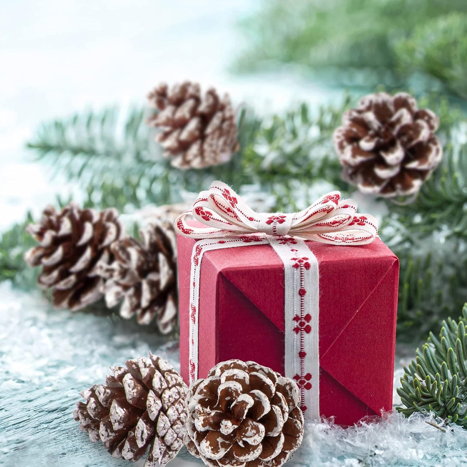 25 Natural Pine Cones with String for Holiday Decorations - 1.6-2 Inch, 25 Pcs 5