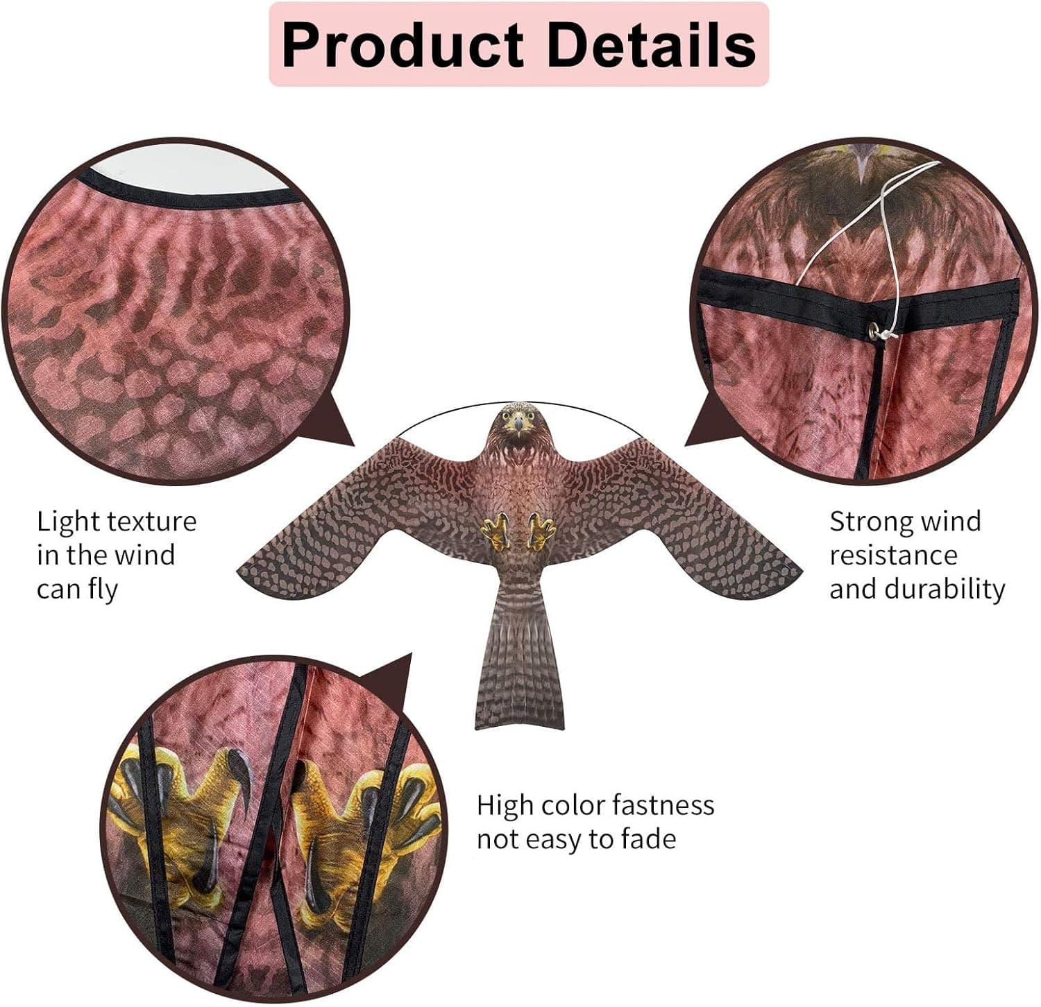 Bird Scarer Flying Kite Crops Farm Flying Bird Hawk Flying Kite 4