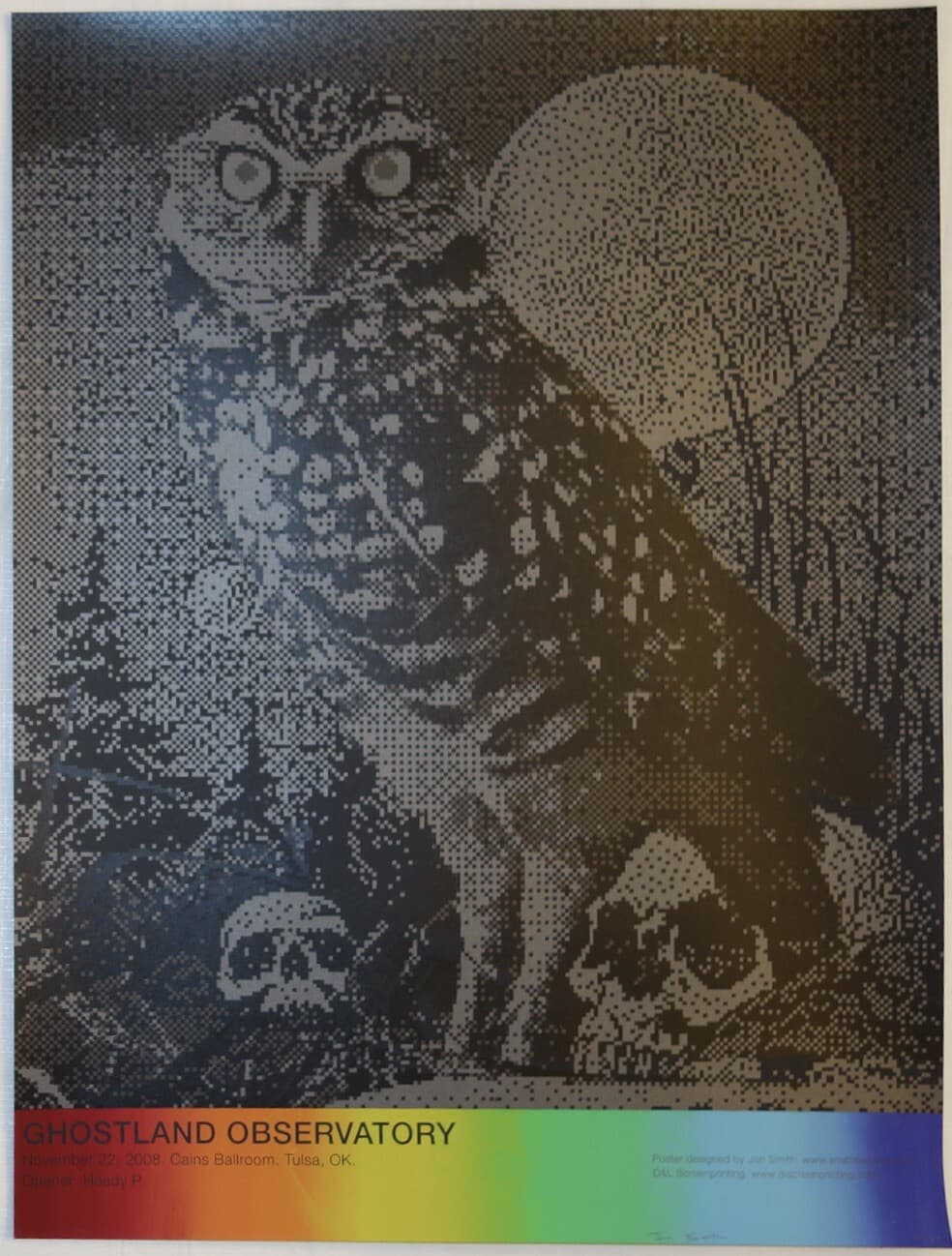 2008 Ghostland Observatory - Tulsa Silkscreen Concert Poster s/n by Jon Smith