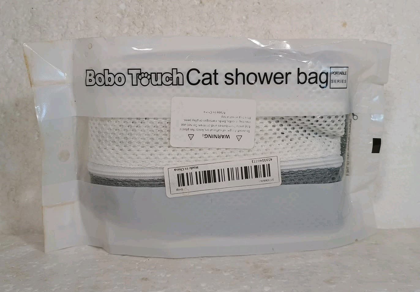 Bobo Touch Cat Shower Bag Bathing Nail Cutting Ear Cleaning Medicine 32x60 Cm