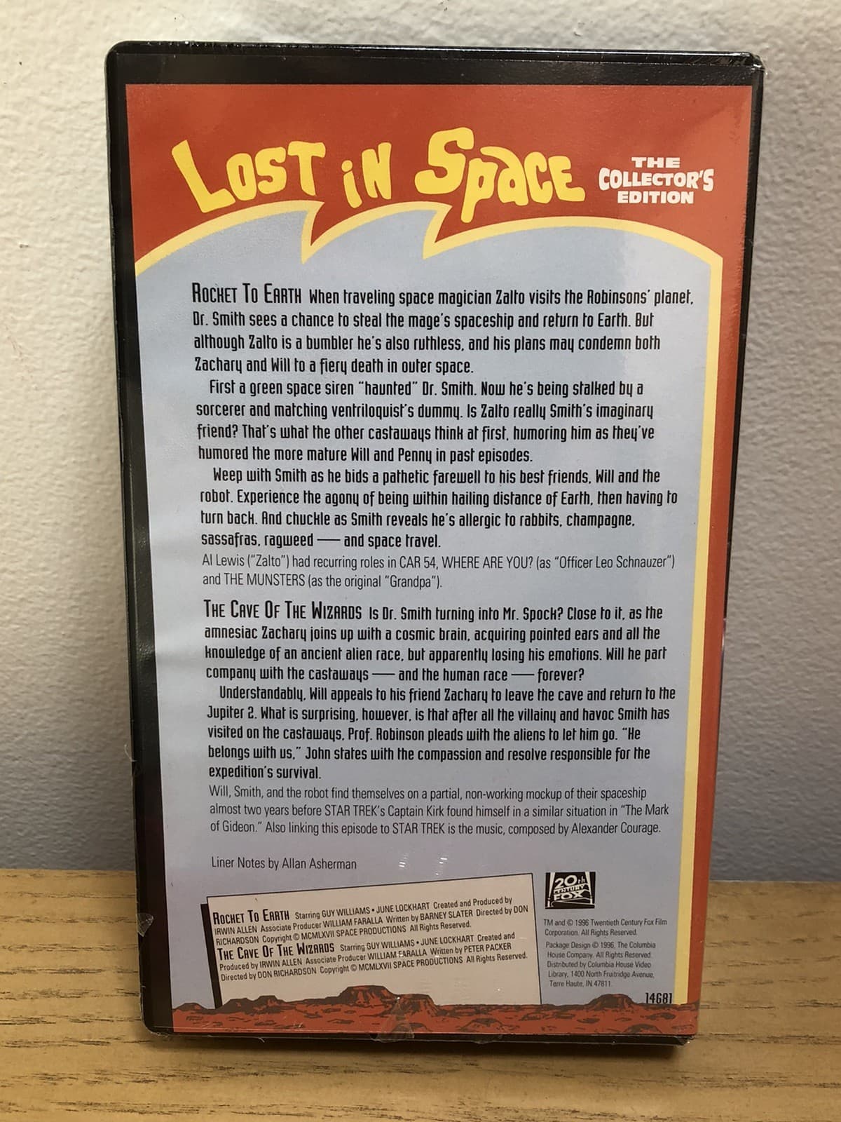 *NEW* Lost In Space The Collector's Edition Rocket To Earth/The Cave VHS 1996 2