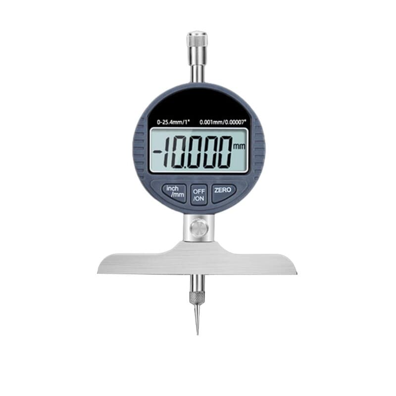 Depth Gauge Digital Indicator 0-12.7mm / 0-25.4mm Digital Dial Depth Gage Base