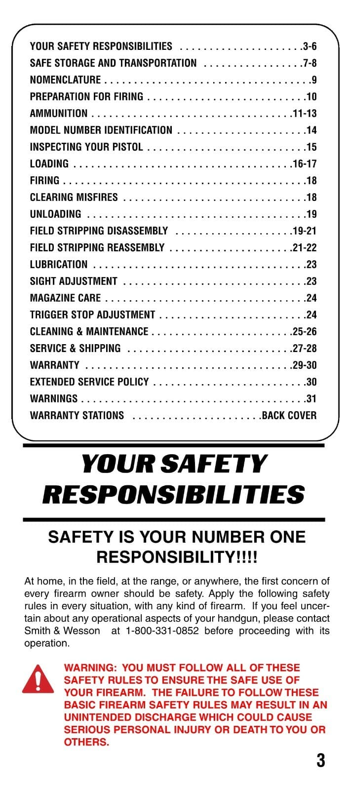 SMITH & WESSON Model 41 Owners Manual   2