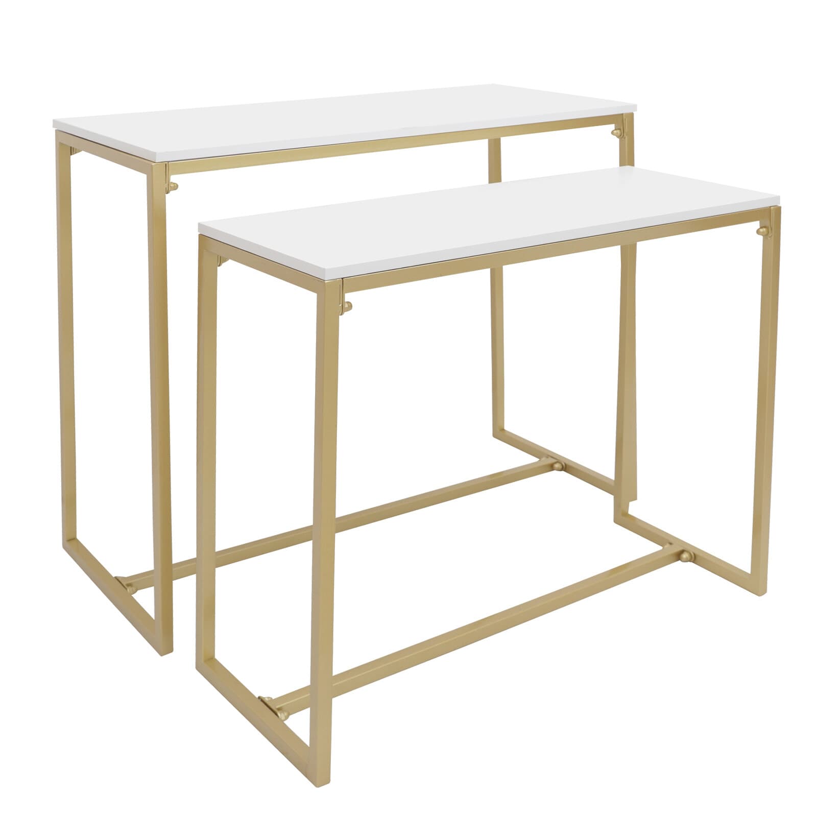 Modern Nesting Tables Retail Display Tables Shoes and Handbags Shelf 110lbs Load 6