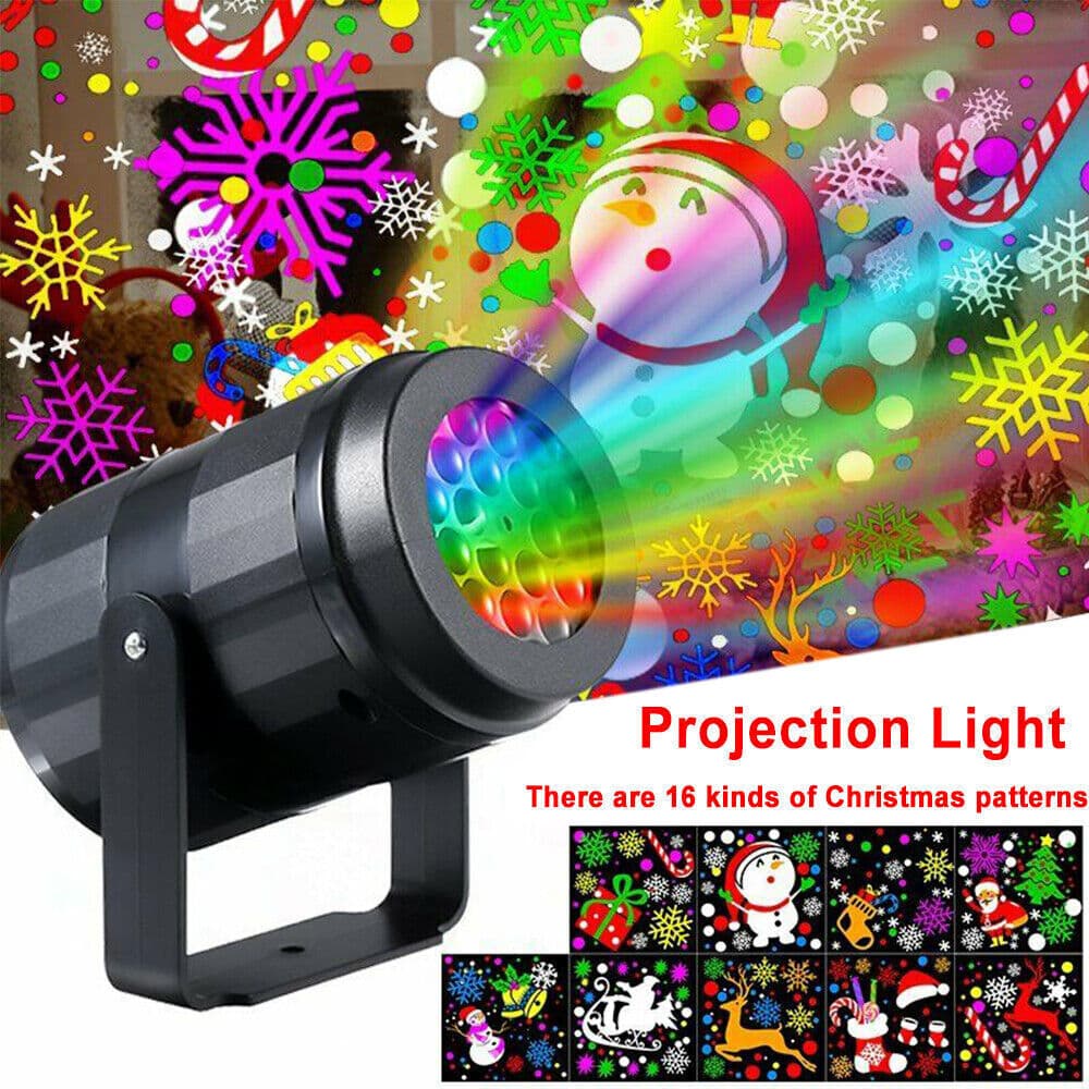 Christmas LED Laser Projector Lights Rotate Projection Lamp Indoor Outdoor Decor 3