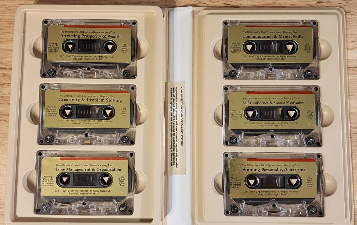 ZYGON Millionaires Mind Subliminal Booster System High Achievers Cassettes 2